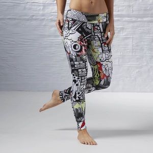 Reebok Yoga Studio Graffiti Leggings